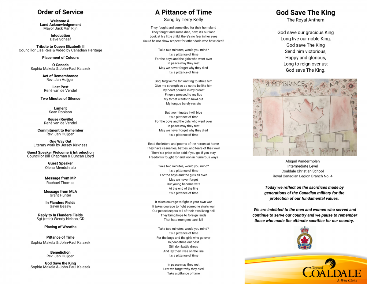 Remembrance Day Brochure - Page 2